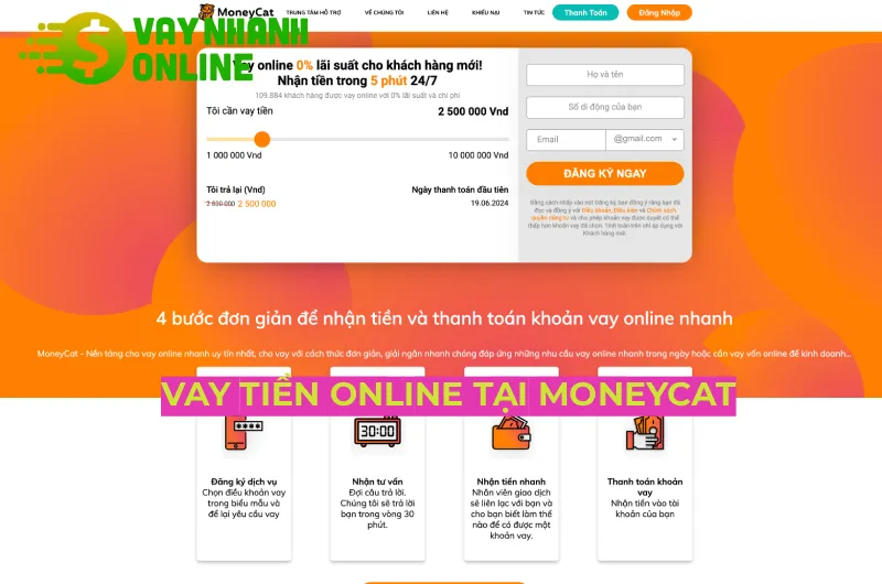vay tiền online tại Moneycat